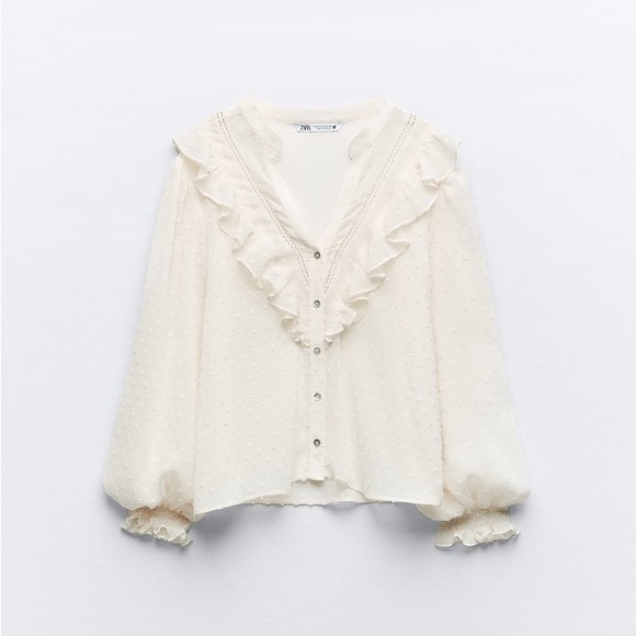 Zara Ruffled Blouse - Picture 1 of 3